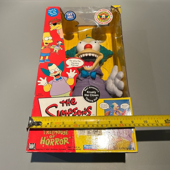 The Simpsons Krusty the Clown Talking Doll Treehouse of Horror Y2K Rare - Picture 3 of 16